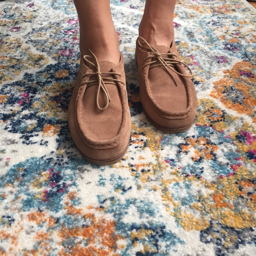 Lucky brand lace up moccasins